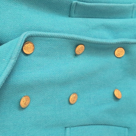 J.Crew stadium cloth winter majesty peacoat jacket Size 6 Wool Blend - Picture 5 of 6